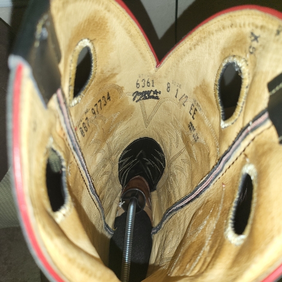 Tony Lama -Black Bullhide Buckaroo- Size 8.5EE - - Picture 5 of 5